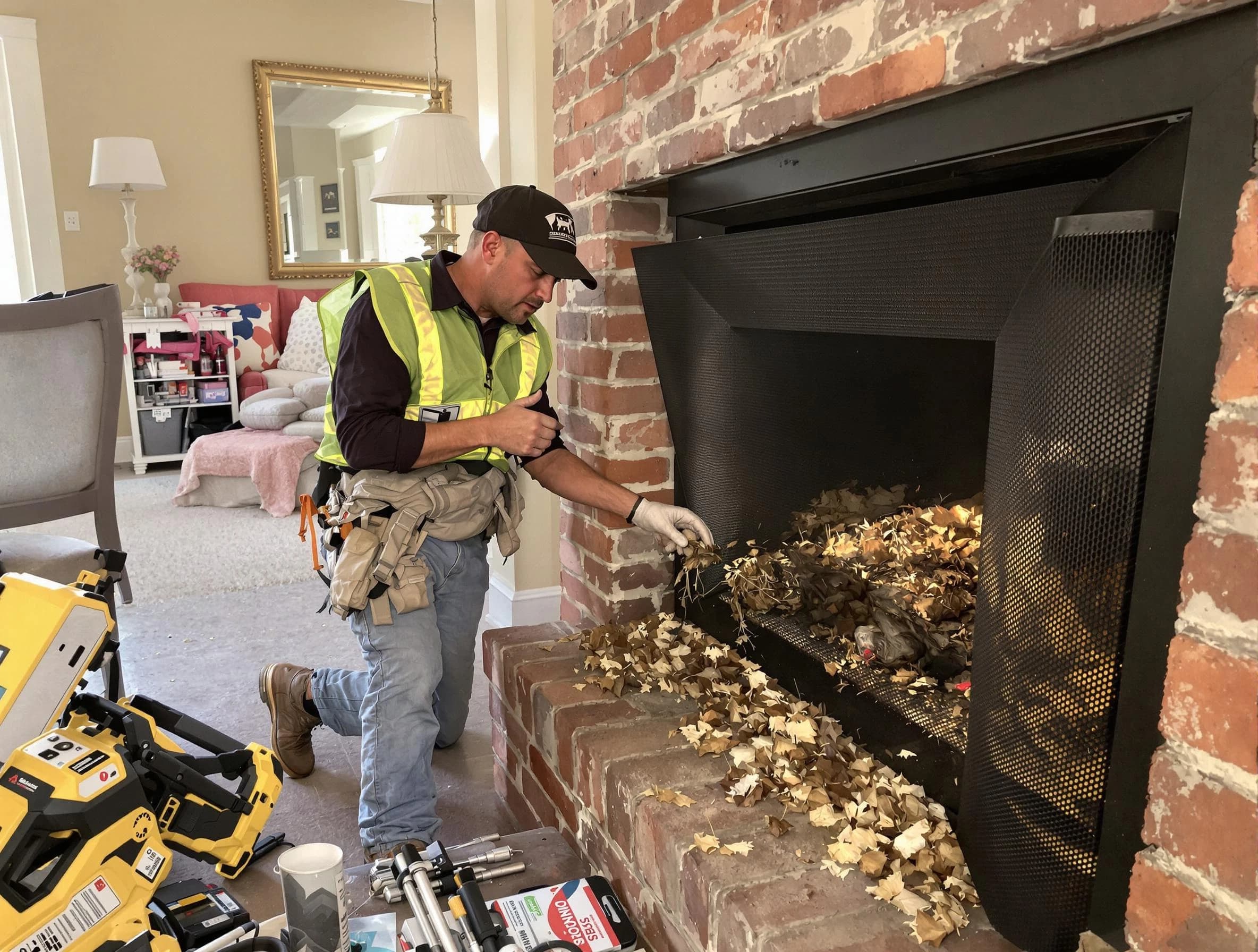 Safe screening installation by Grayson Valley Chimney Sweep in Grayson Valley, AL