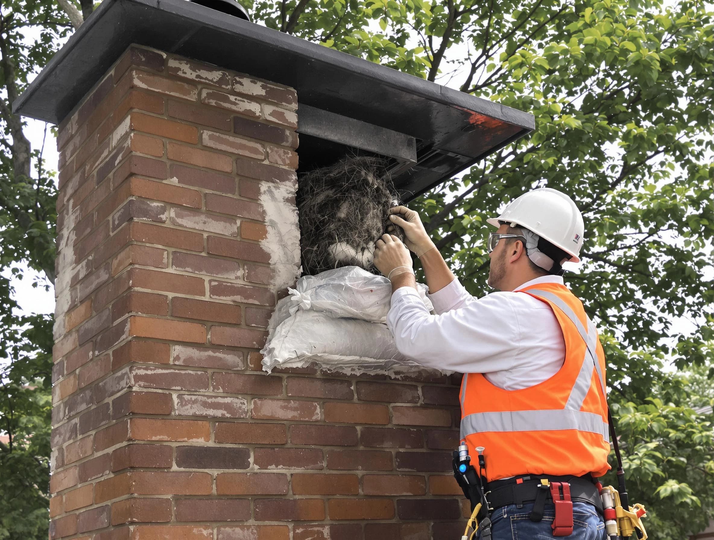 Humane removal of debris and animals by Grayson Valley Chimney Sweep in Grayson Valley, AL