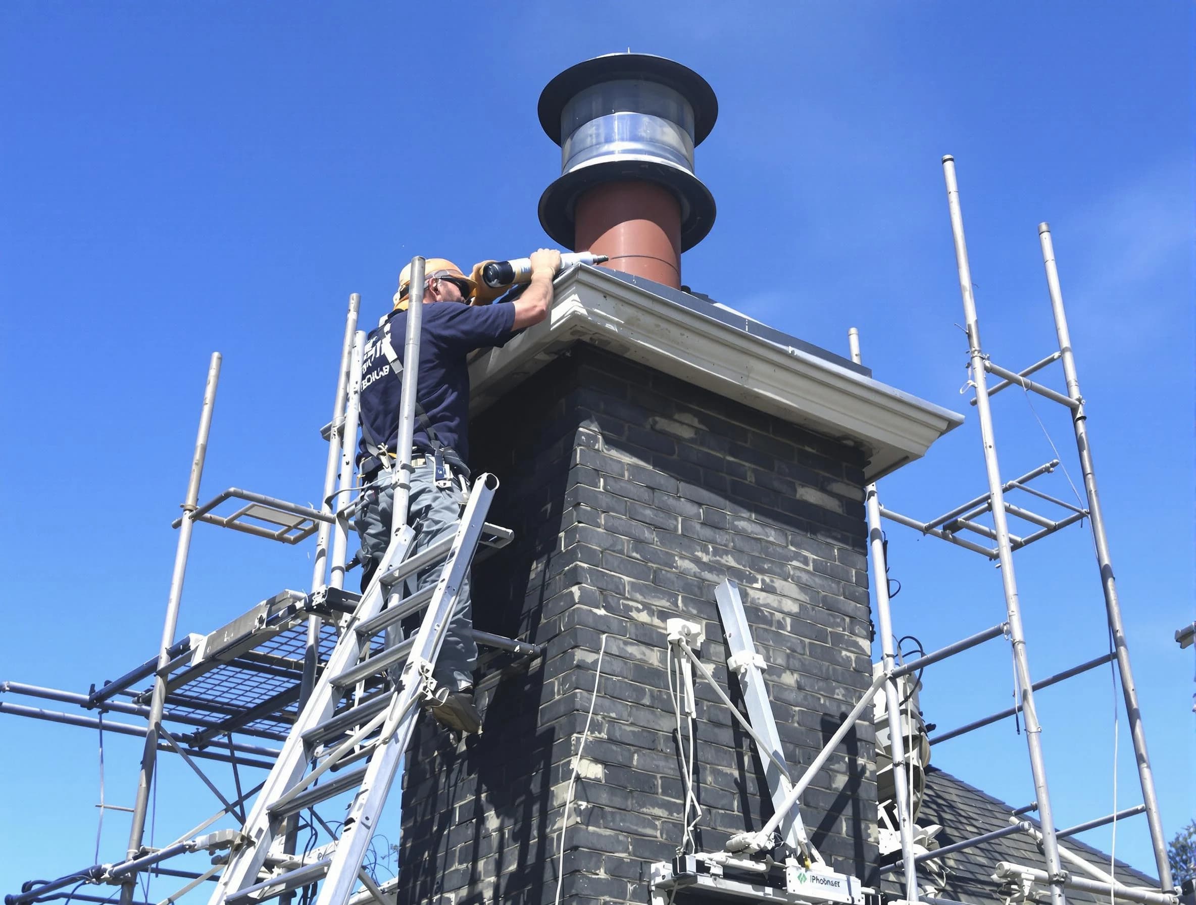 Sturdy chimney crown finished by Grayson Valley Chimney Sweep in Grayson Valley, AL