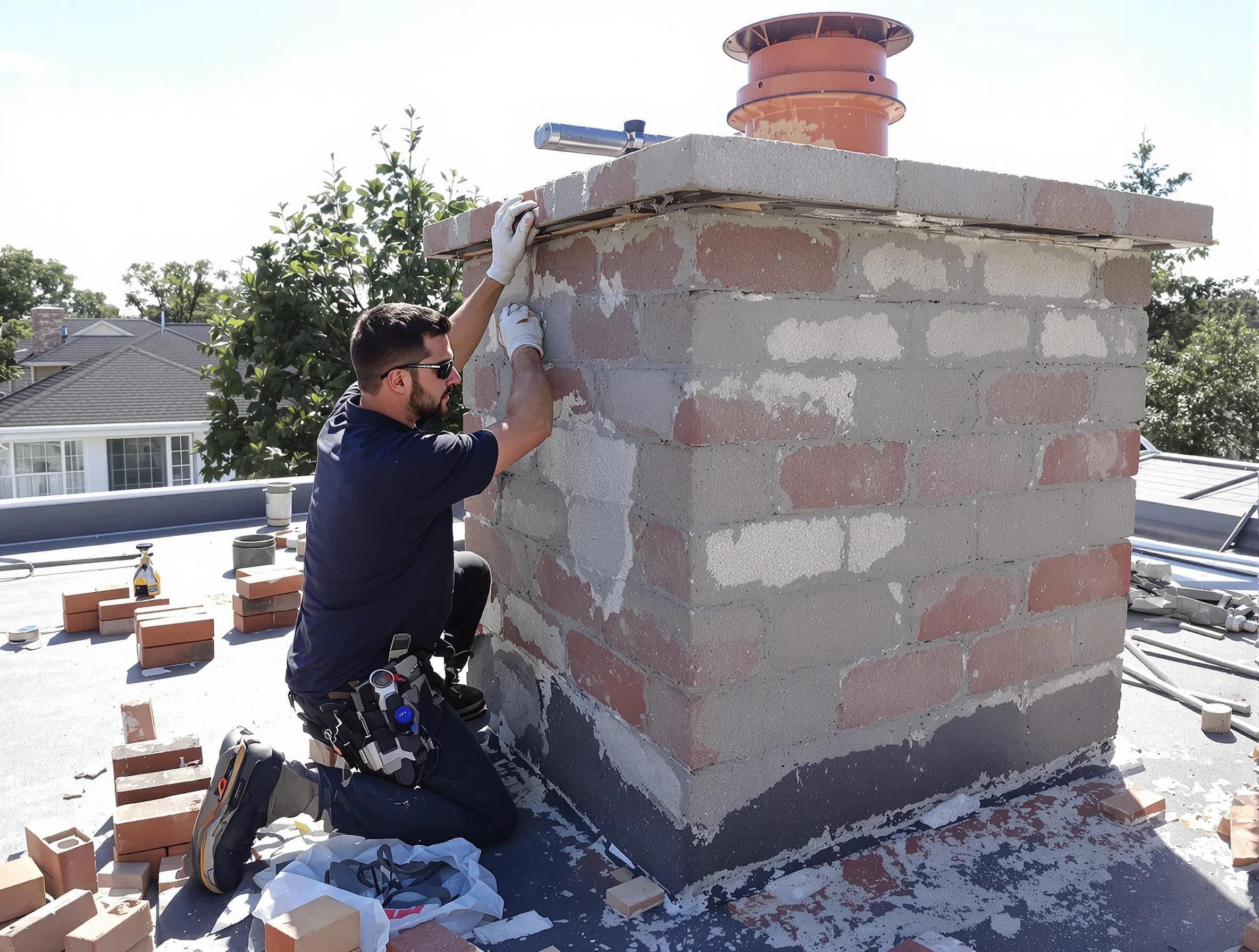 Advanced chimney repair process by Grayson Valley Chimney Sweep in Grayson Valley, AL