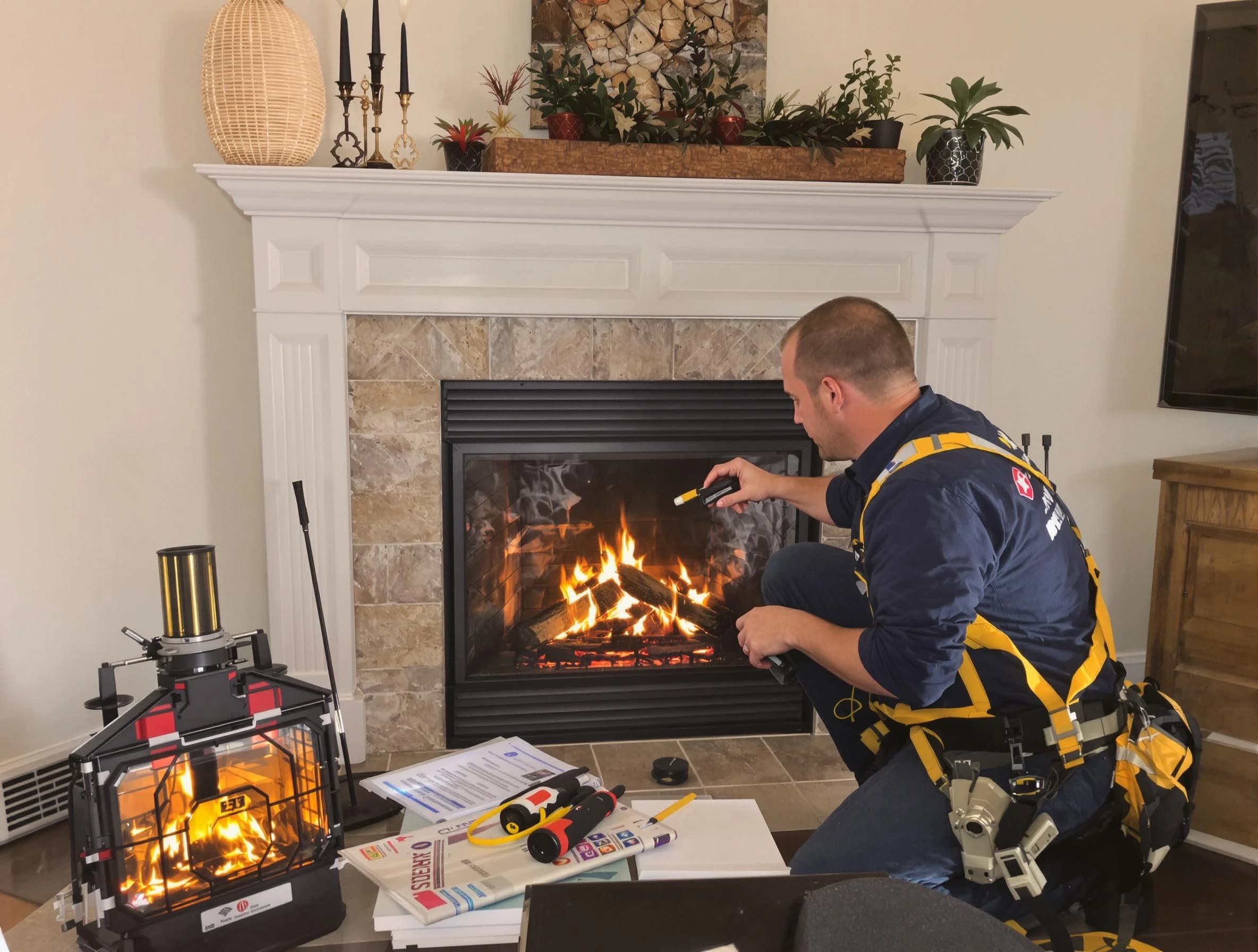 Safety-focused fireplace inspection by Grayson Valley Chimney Sweep in Grayson Valley, AL