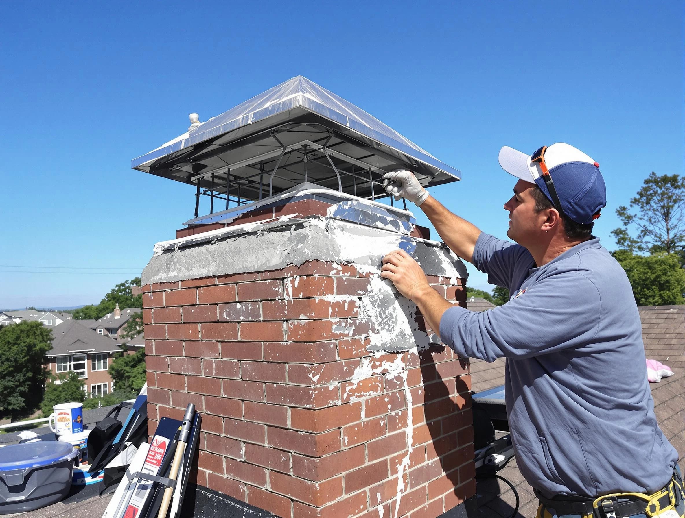 Chimney Crown Services service in Grayson Valley, AL