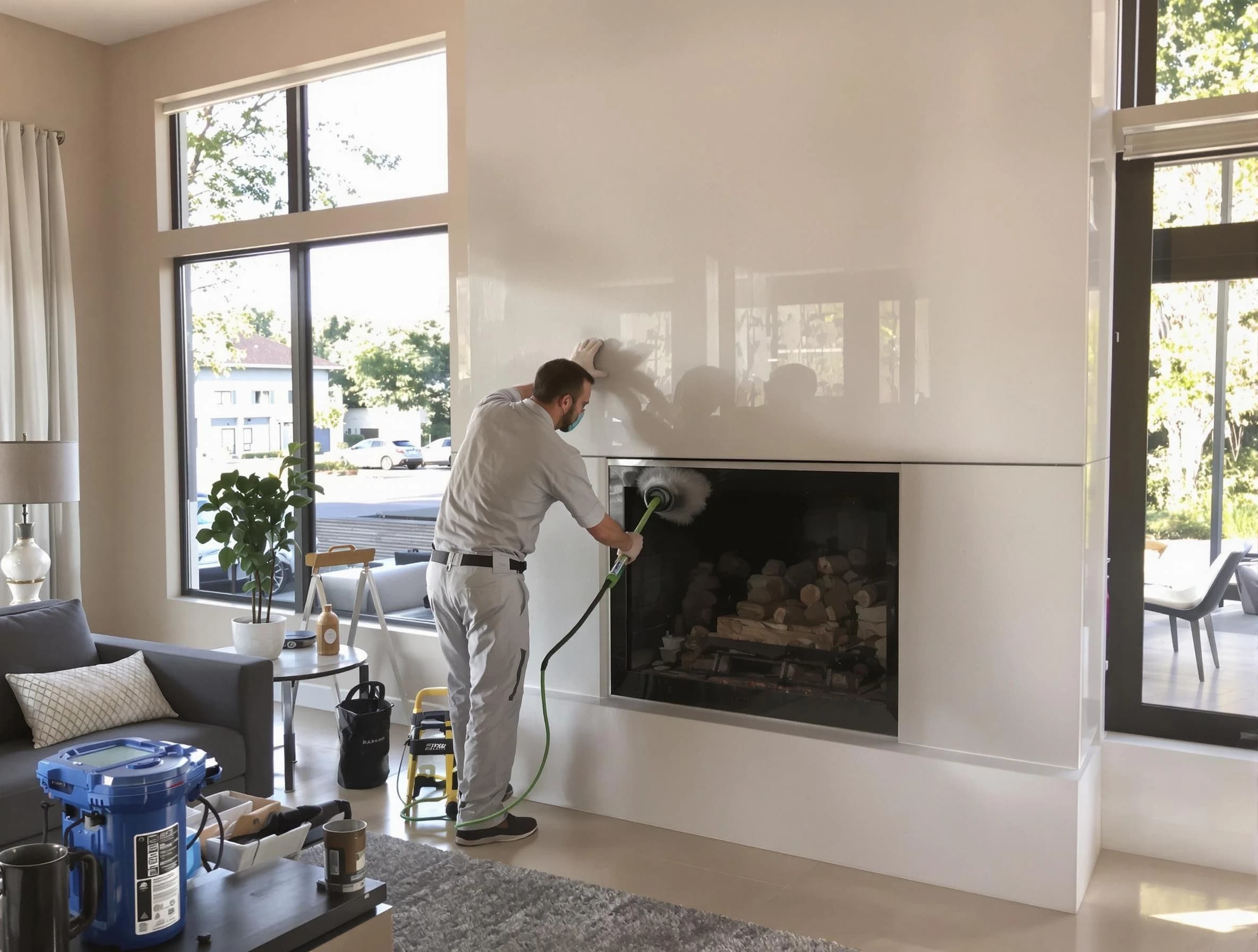 Grayson Valley Chimney Sweep performing thorough soot removal in Grayson Valley, AL