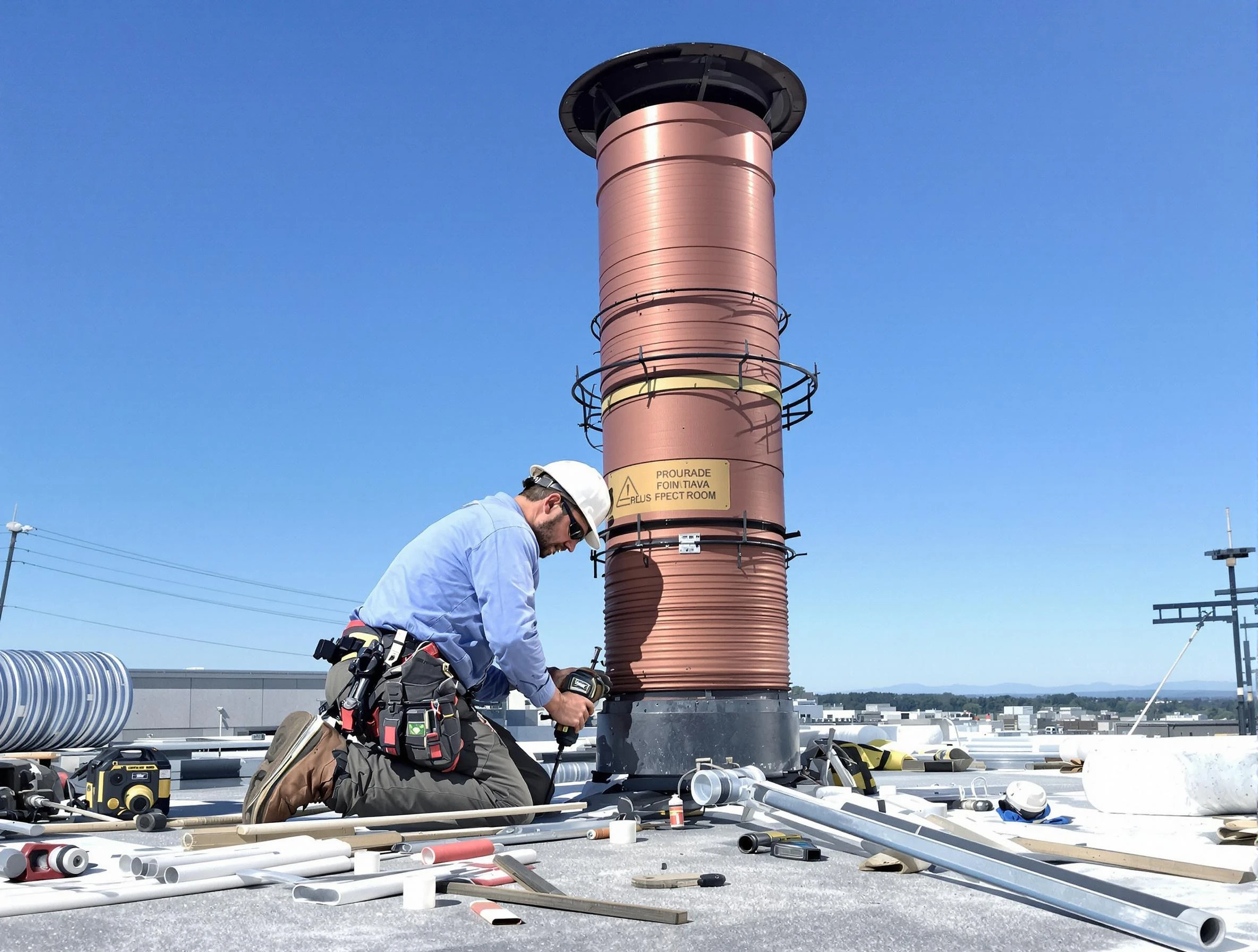 Installed chimney liner by Grayson Valley Chimney Sweep in Grayson Valley, AL