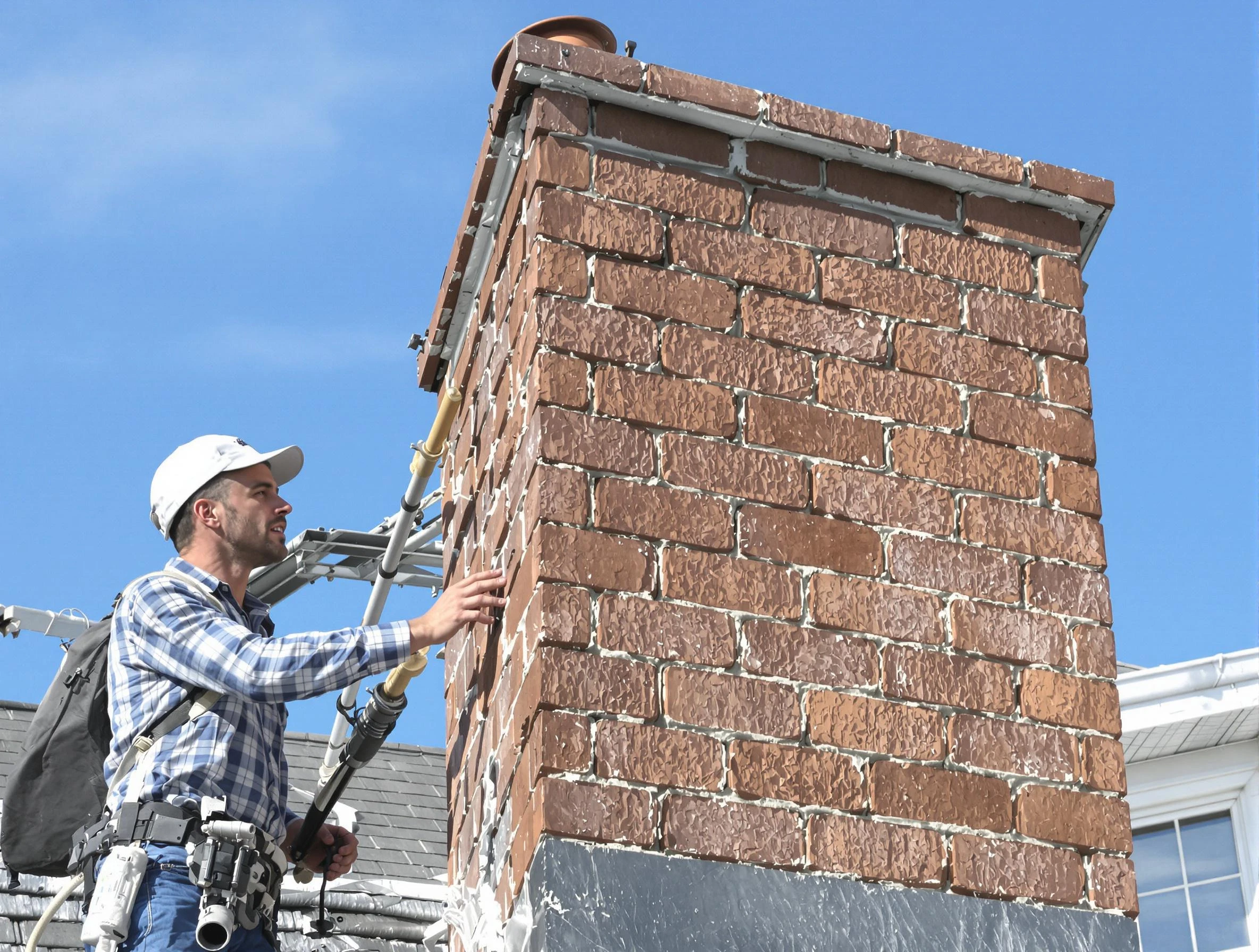 Brickwork for a chimney rebuild by Grayson Valley Chimney Sweep in Grayson Valley, AL