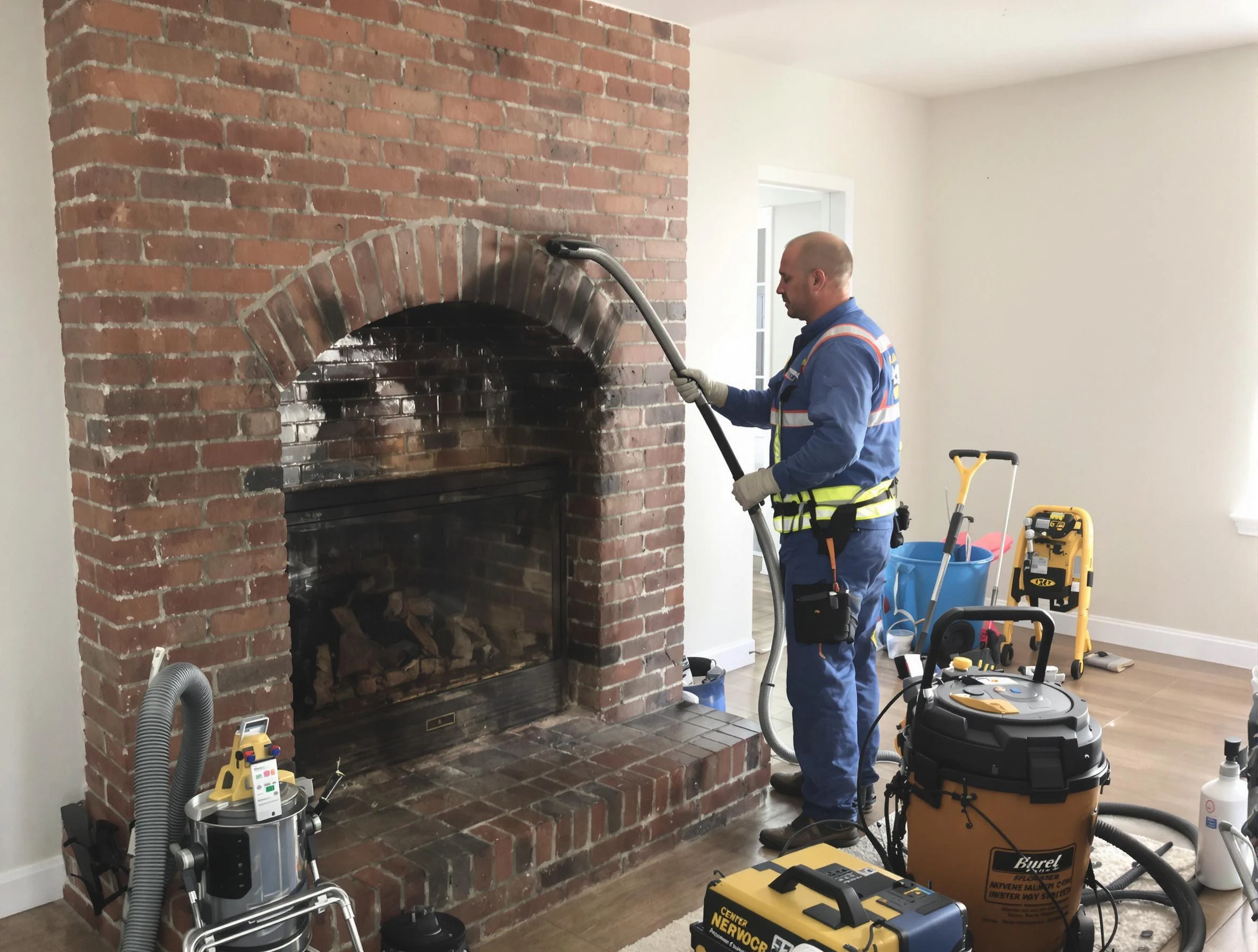 Grayson Valley Chimney Sweep expert performing detailed chimney sweep in Grayson Valley, AL